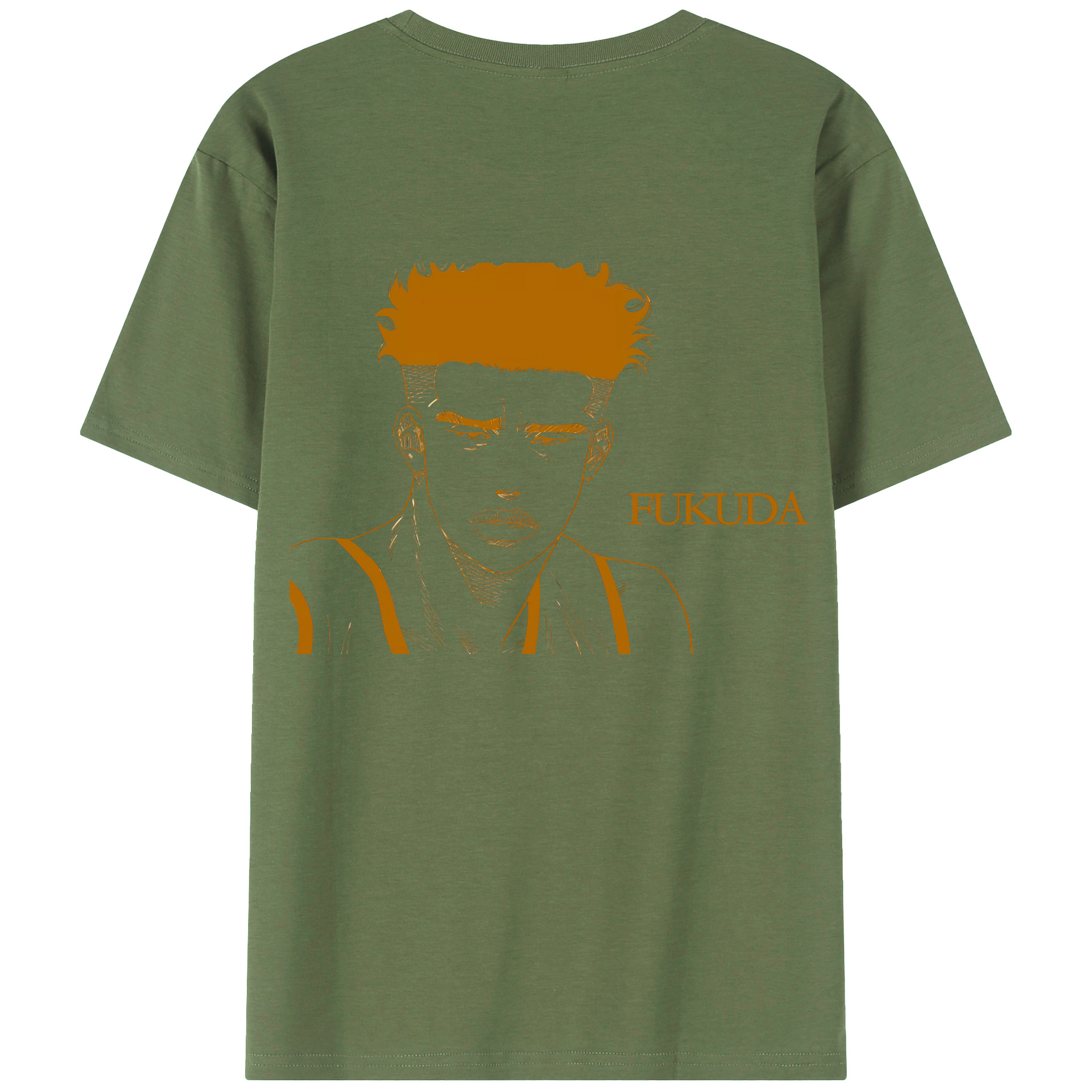 （画像用） SLAM DUNK／スラムダンク 綿100％ メンズ半袖Tシャツ（バックプリント） 通気性